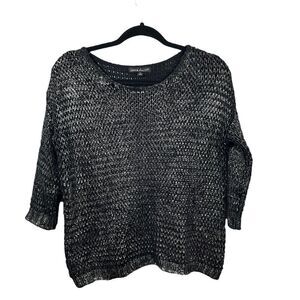 Love and love Open Weave Metallic Sweater